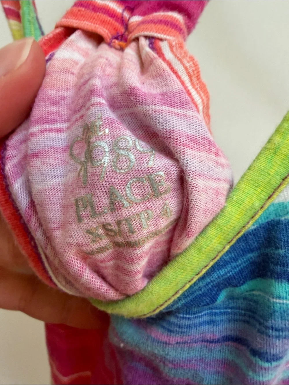 The Children's Place 4T Girls Rainbow Striped Tank Top Shirt Blouse